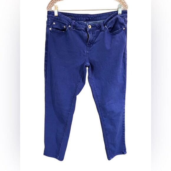 Petite Skinny Ankle Purple Blue Jeans Sz 14P - Picture 1 of 3